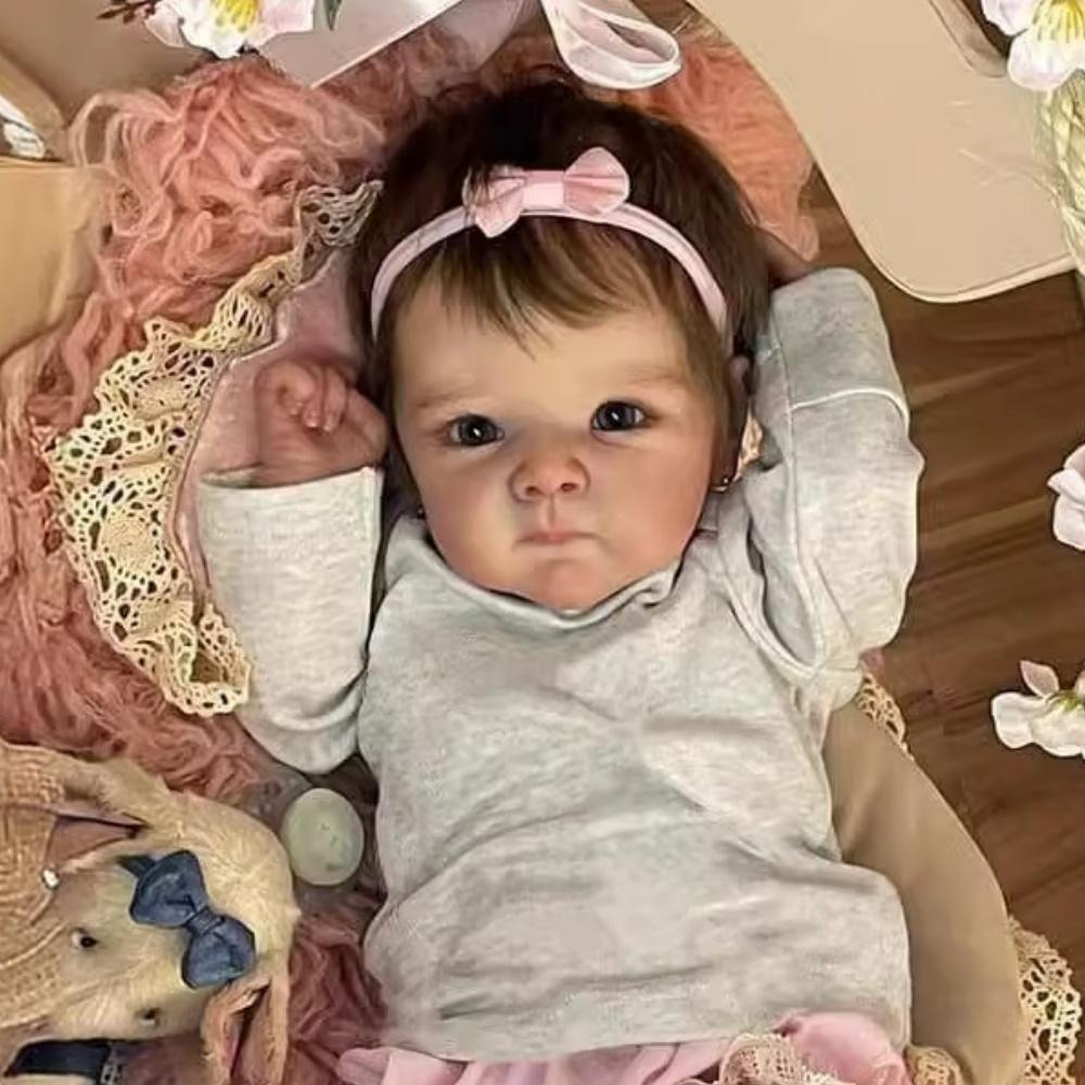 18'' 46 cm klut Body Reborn Doll Bettie Søt Soft Touch Nyfødte babyer Dukker Ekte synlige årer Fartøy Rebirth Dukker for barn Lekehusleketøy