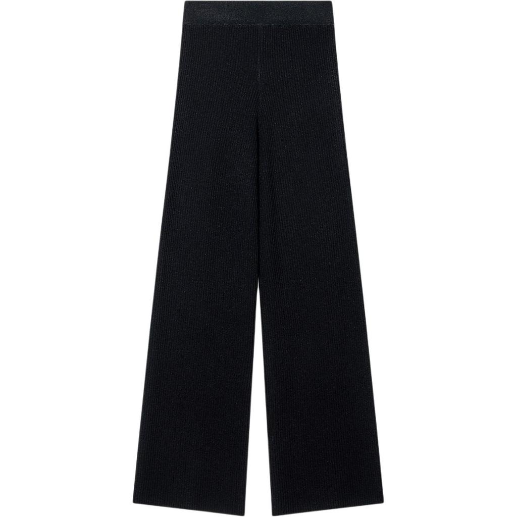 Armani Exchange Solid Color Elastic Waist Long Pants Casual Pants Women bottoms XW001878-AF11957-MC005
