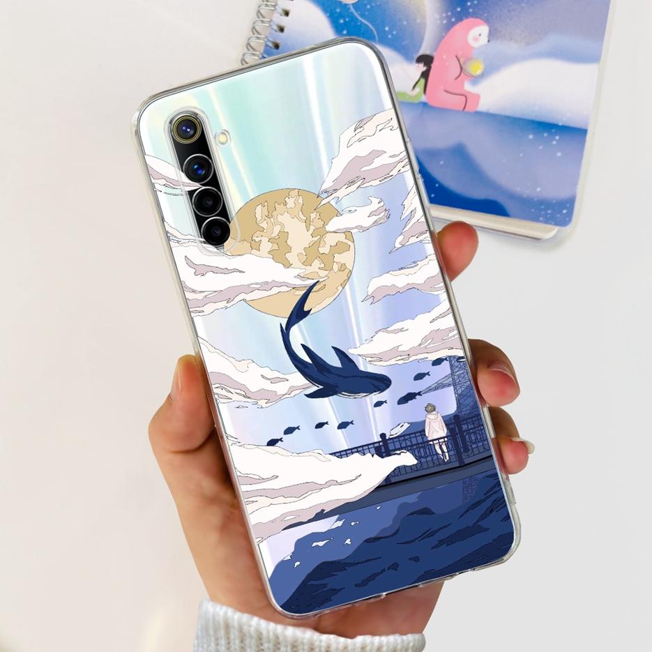 For Realme 6 Pro Case Realme 6i 6S Luxury Popular Painted Back Cover Soft Silicone Phone Case For Realme 6S 6i Realme6 Pro Shell