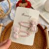 2pcs Pink Hair Clips Hairpins Butterfly Love BB Clip Baby Girl Bangs Side Clip Barrettes Headwear Hairpin Kids Hair Accessories