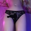 Sissy Pouch Panties Men Sexy Floral Lace Sheer Briefs Open Close Penis Sheath Lingerie Male Physiological Structure Underwear