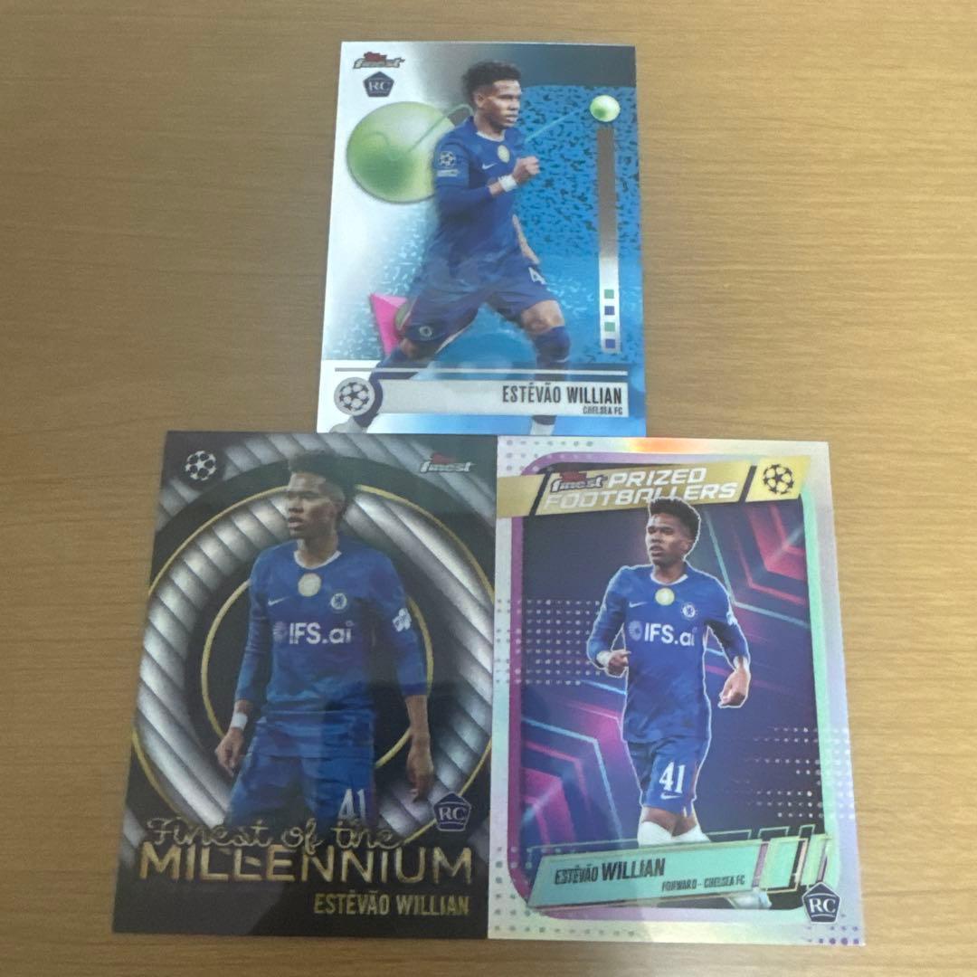 Used Topps Finest Estvo Willian Set of 3