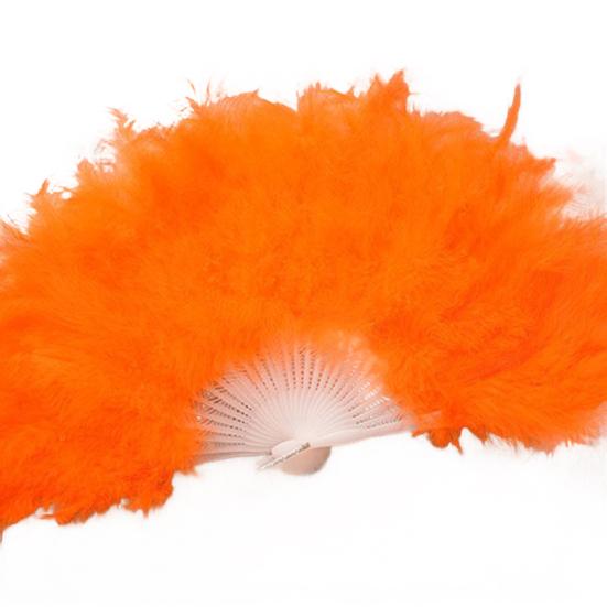 Vintage Feather Folding Fan Dance Stage Performance Hand Held Fan Portable Decoration Fan Wedding Costume Party Accessories
