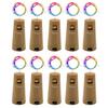 10 Pièces Guirlandes Lumineuses pour Bouteille de Vin avec Bouchon Super Lumineuses Étanches à Piles Mini Guirlandes Lumineuses Décoratives Romantiques
