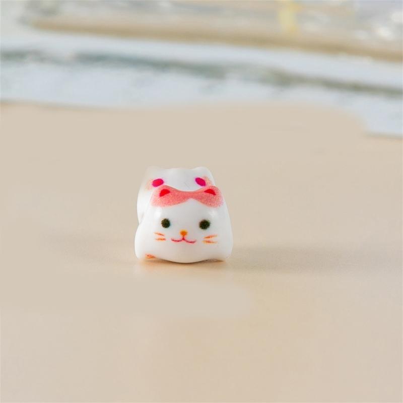 10pcs Handmade Jewelry Supplies Wealth Cats Beads for DIY Bracelets Earrings and Necklaces Beads for Crafting