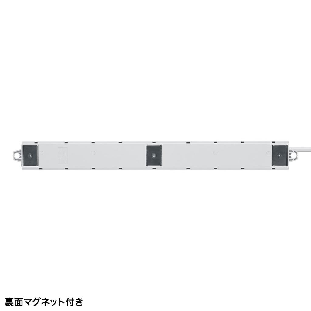 SANWA SUPPLY Construction Site Tap 8 (3-pin, Outlets, 5m) TAP-KS8N-5