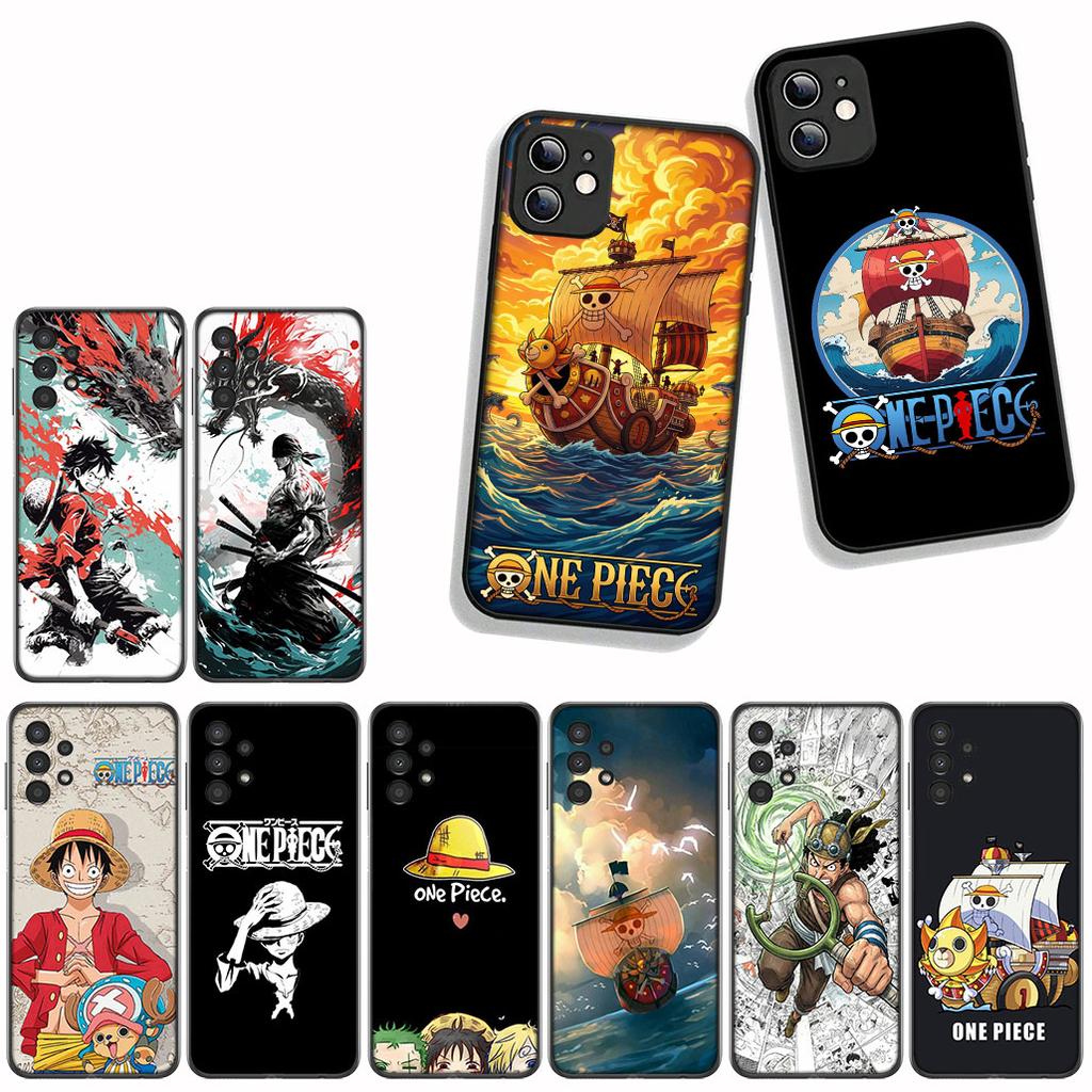 For Samsung Galaxy A07 A13 A12 A23 A50 A51 A52 A53 A70 A71 A72 A21S A04 Note 20 9 8 10 Case Cartoon Luffy Roronoa Zoro ONE PIECE