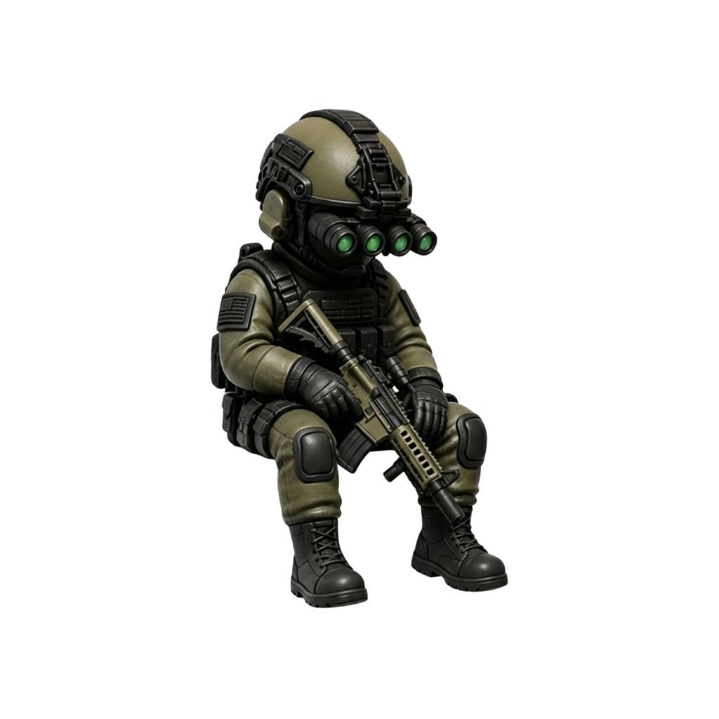 Miniature Tactic Soldier Figurine Decorative Rifleman Ornament Mini Soldier Resin Figurine Collectible for Veterans Men