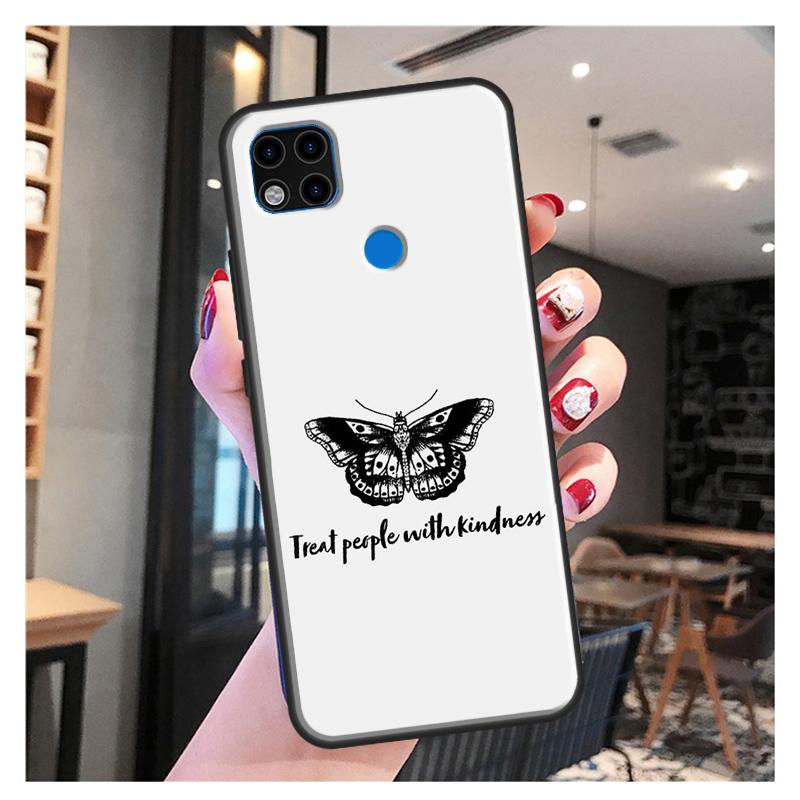 

Относитесь к людям с добротой Мягкий чехол для Xiaomi Redmi Note 11 Pro Note 10 Pro Note 9 Pro 10S 9S 8T 9A 9C 9T Cover Redmi Note11Pro Plus