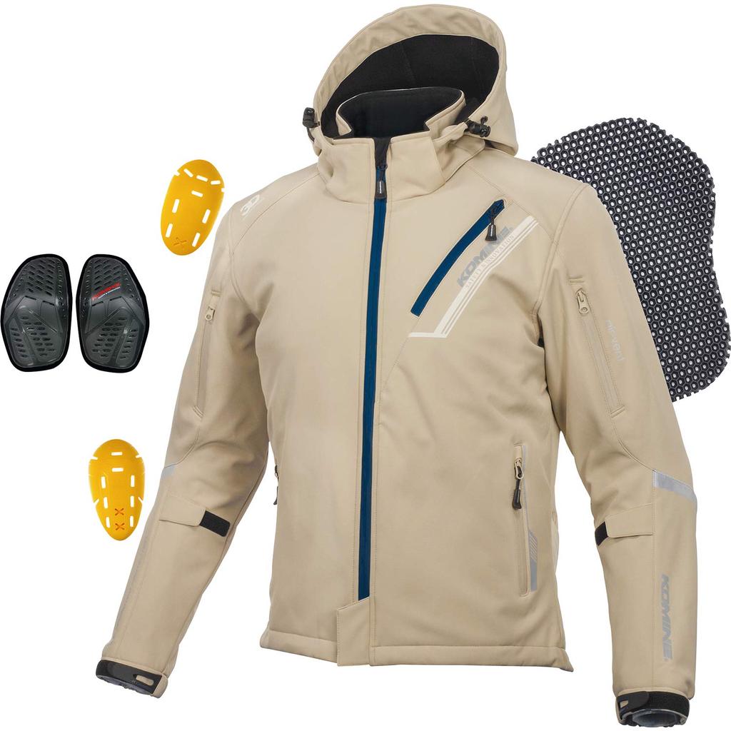 Protective Soft Shell Winter Parka for Motorcycles 1066 For Cold Protection CE Standard Level 2 CE Standard Stretch Material Windproof Protector Neo