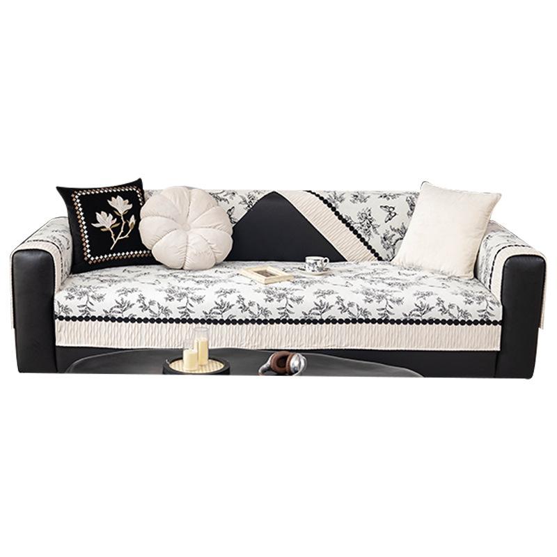 New Retro Sofa Cushion Universal In All Seasons French High-Grade Leather Sofa Cover Non-Slip Seat Cushion Cover Cloth Towel