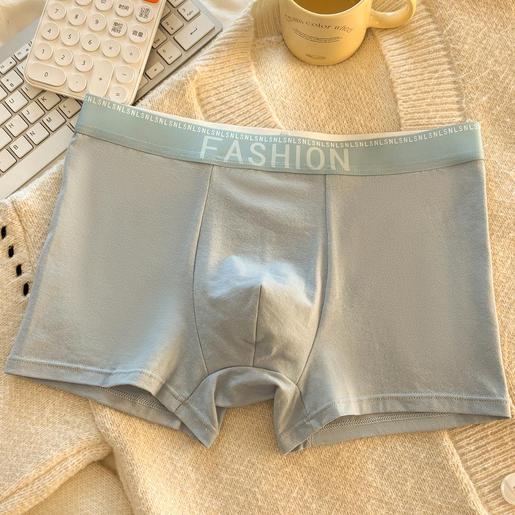 Large Size Men's Spring and Summer Cotton Loose Breathable Sports Youth Boxer Briefs
