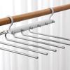 6 Layers Space Saving Trouser Hanger Stainless Steel Clothes Rack Organizer  Towel