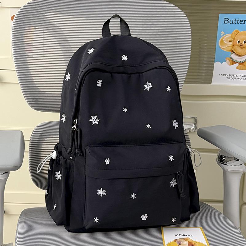 Schoolbag New Ins Wind Small Fresh White Bag Leisure Campus Primary School Students Light Simple Large Capacity Backpack