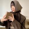 Thicken Knit Triangle Scarf Soft Wool Head Wrap Unisex Unique Style Headscarf For Women Men Outdoor Travel Accessory