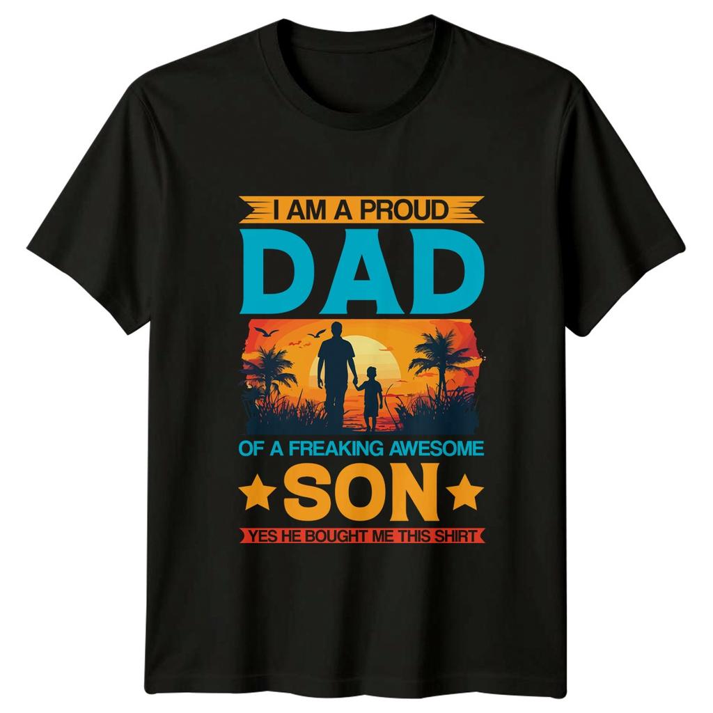 I Am A Proud Dad Unisexs TShirt Father Son Family Fathers Day Gift For Him