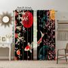 2 pcs   versatile polyester transparent curtains for home decoration Japanese landscape1 for use in bedrooms and living rooms