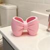 Adorable Bow-Shaped Toothbrush & Pen Holder Stand - Bow Accent for Bathroom, Bedroom - Cute Toothbrush & Pen Display For Desktop
