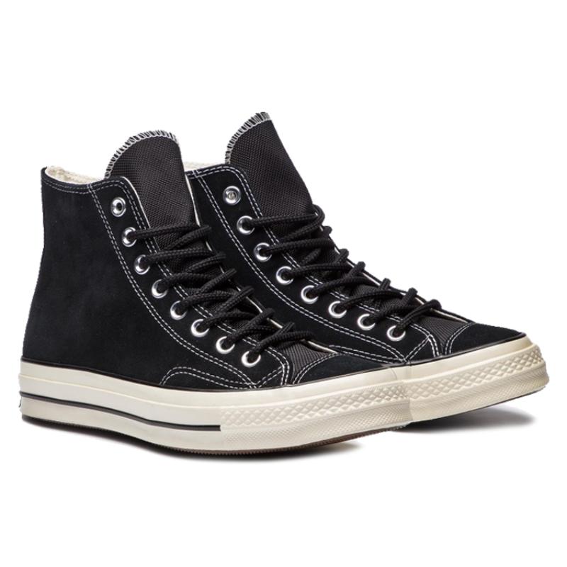 Converse 1970s Suede Lightweight Non-slip Shock Absorption High-top Sneakers Unisex Black
