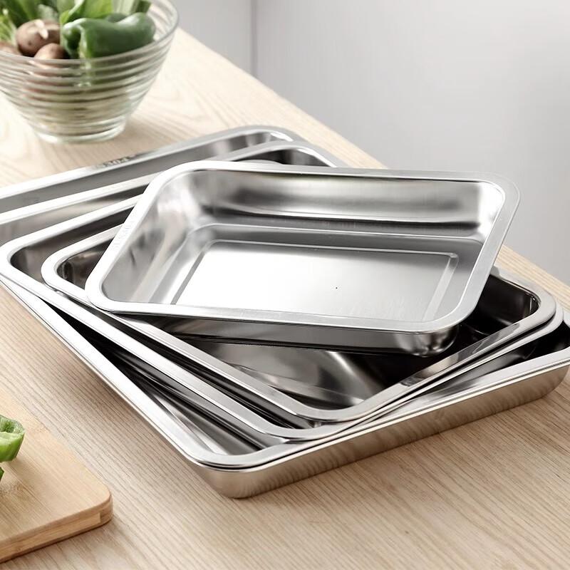 Прямоугольный сервировочный поднос onlycook из нержавеющей стали 304