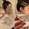 10pcs 4.5cm Simple Versatile Alloy Hair Clips Headwear Hair Accessories Women Man Professional Ladies Salon Fixed Hair Clips