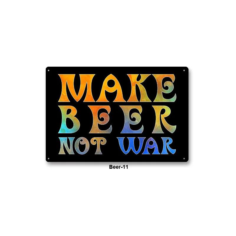 Metal Sign Bar Pub BBQ Shop Wall Painting Tin Sign Decor Beer Wine Alcohol Poster Vintage Tinplate Plaque Shabby Art Decoration