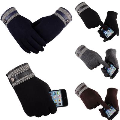 Brown Men Thermal Winter Motorcycle Ski Snow Snowboard Gloves Fashion Winter Outdoor Sport Warm Waterproof