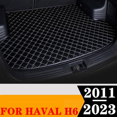 Sinjayer-alfombrilla geçirimsiz para maletero de coche, cubierta de carga lateral plan, forro de almohadilla para haval H6 2011 2012