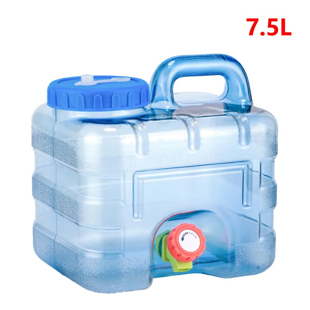 15-5L Water Bucket Portable BPA Free Car Water Carrier Tank Large Capacity for Outdoor Camping/Hiking Emergency Storage
