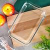 Glass Ovenproof Baking Dish, Baking Form, Roasting Pan, 1L