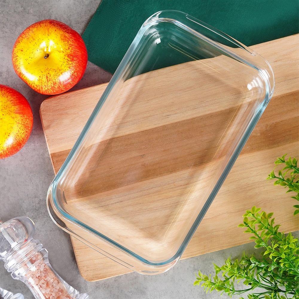 Glass Ovenproof Baking Dish, Baking Form, Roasting Pan, 1L