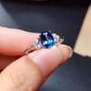 Trendy Sapphire-Inspired Open Ring for Women