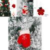 Beautifully Crafted Flower Snowman Hanging Ornament For Christmas Festive Decor