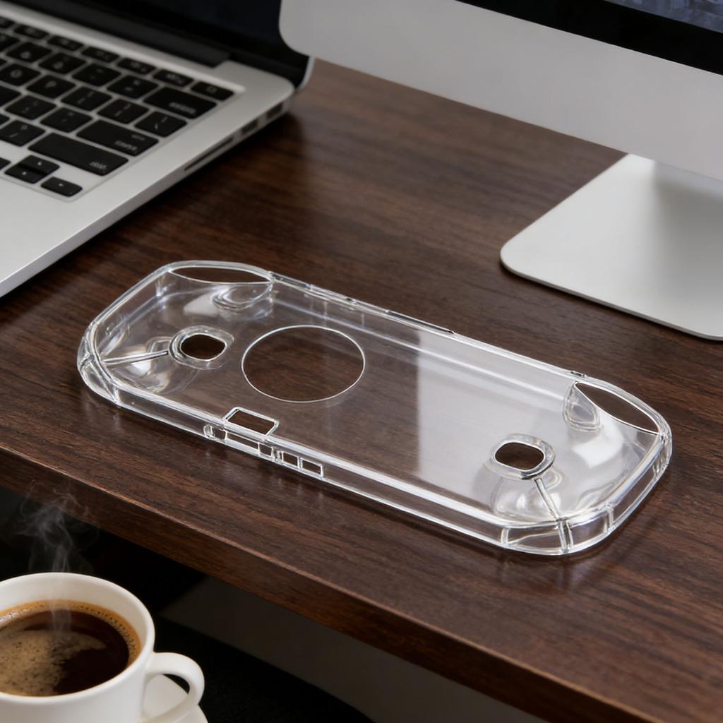 Protective Sleeve for MANGMI Pocket Max Handheld Game Console TPU Protective Cover Transparent Ergonomic Host Shell Shockproof