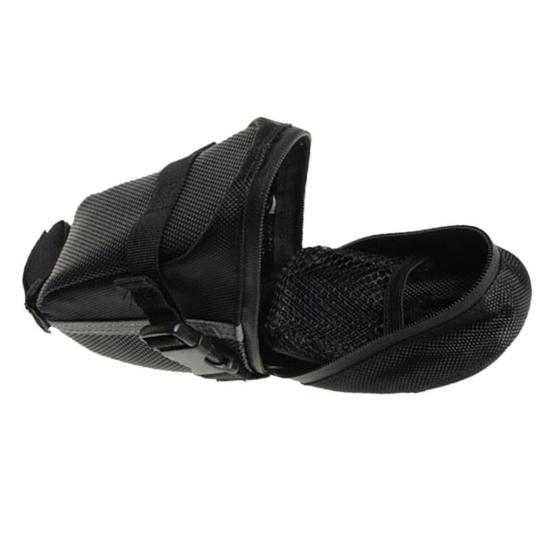 Bike Saddle Bag Zipper Large Capacity Canvas Bike Rear Seatpost Pannier Storage Pouch for Bicycle