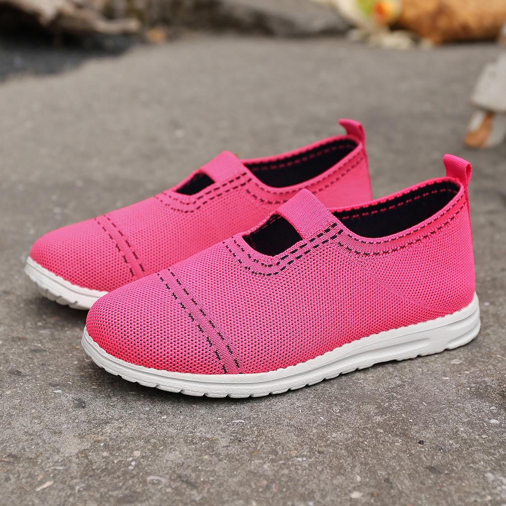 Cloth Shoes Soft Sole Sports Casual Shoes Wide Fat Feet Mother Shoes Large Size Square Dance Shoes Mesh