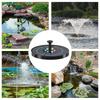 Luce per Fontana 7 Colori LED Solare Fontana Rotante con 6 Ugelli Pompa Acqua Esterno Vasca per Uccelli Decorazione Giardino