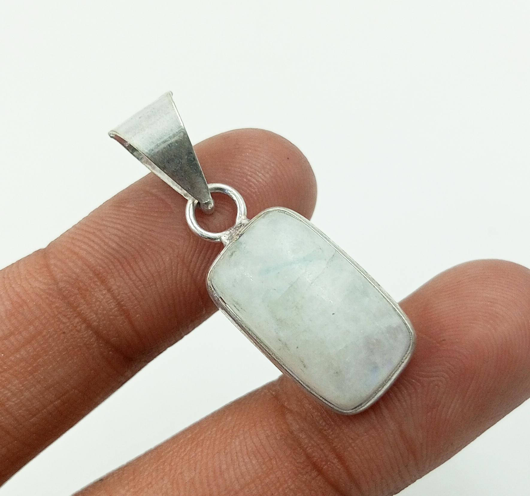 

Ювелирные изделия с подвеской из лунного камня 925 пробы с серебряным покрытием