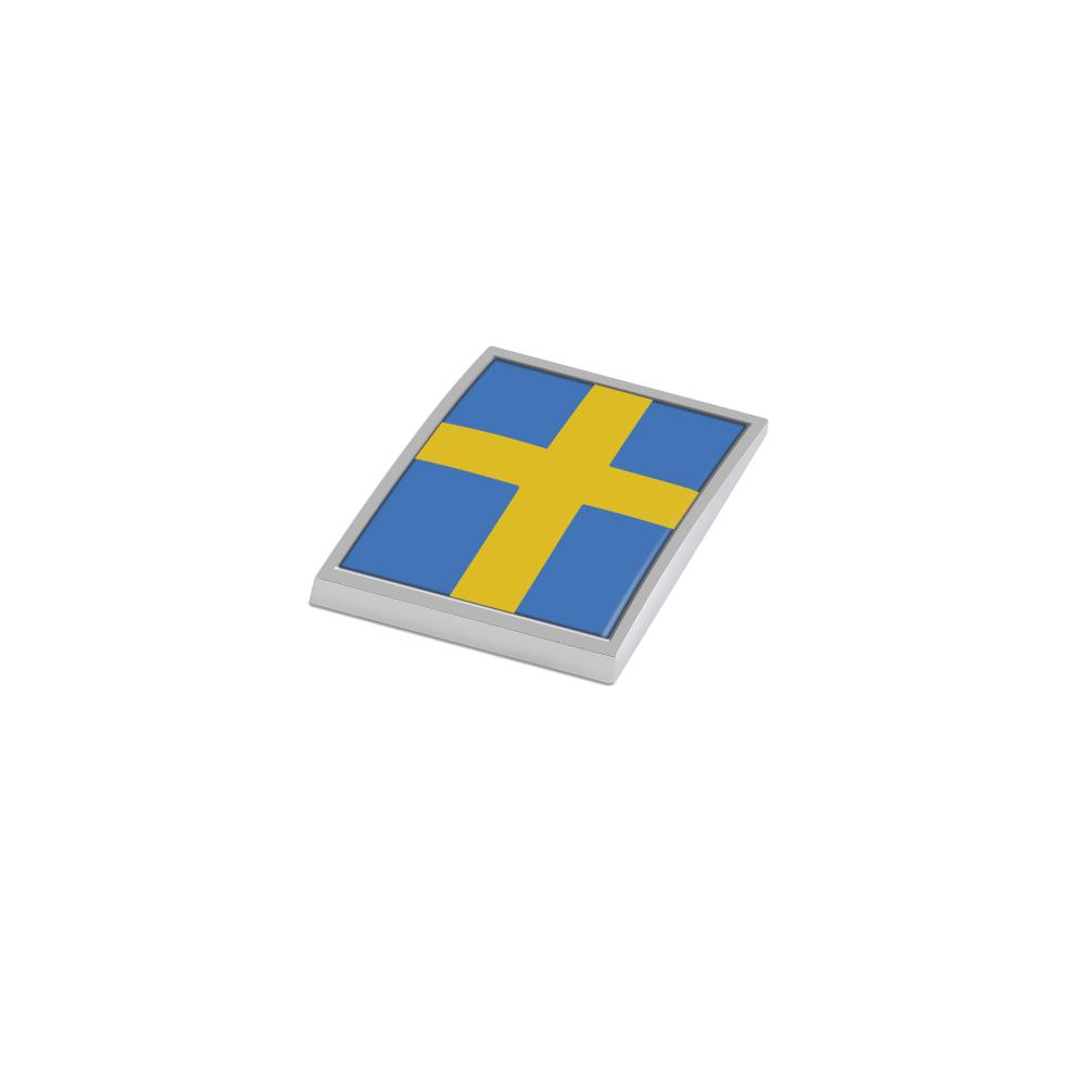 Rear Badge Sticker, Swedish Flag, Luggage Sticker, Metal Car Sticker for VOLVO S90 XC90 V90 EM90 XC70 S80 S40 XC60 S60 V60 XC40 T6