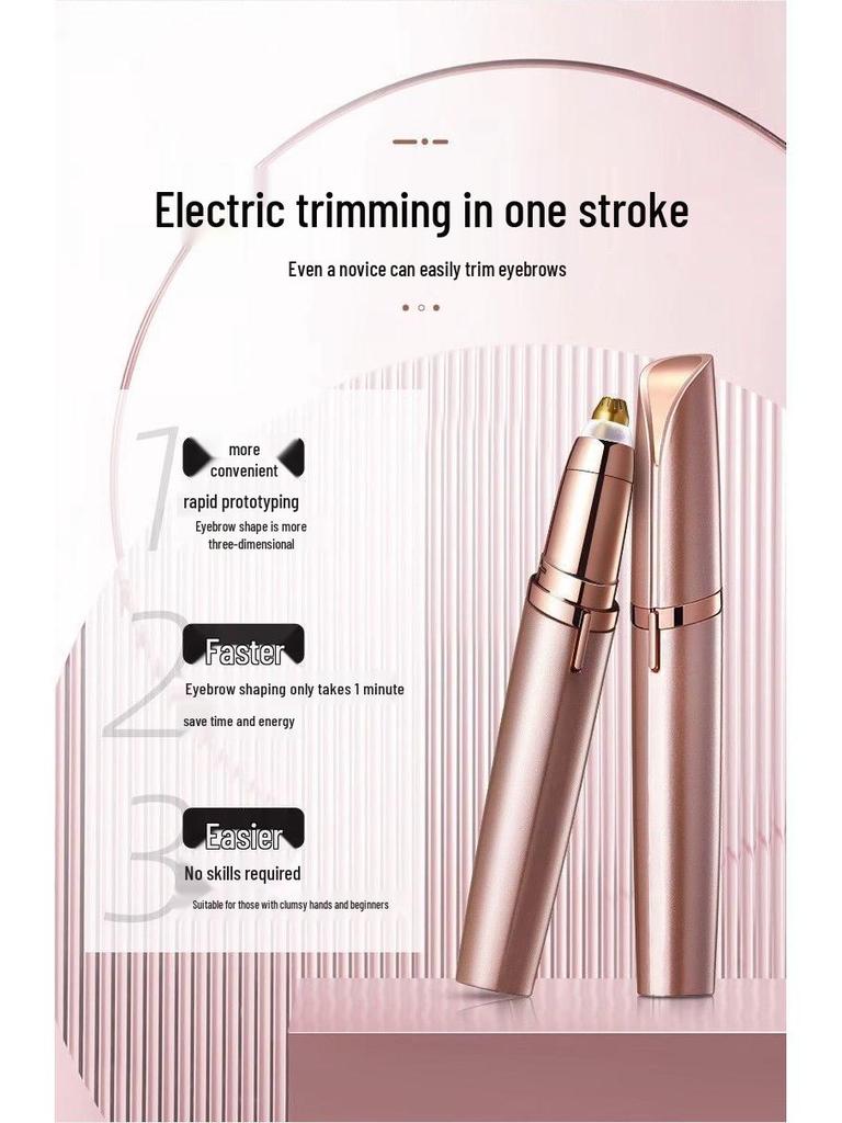 Rechargeable USB Electric Eyebrow Trimmer & Shaper for Men and Women