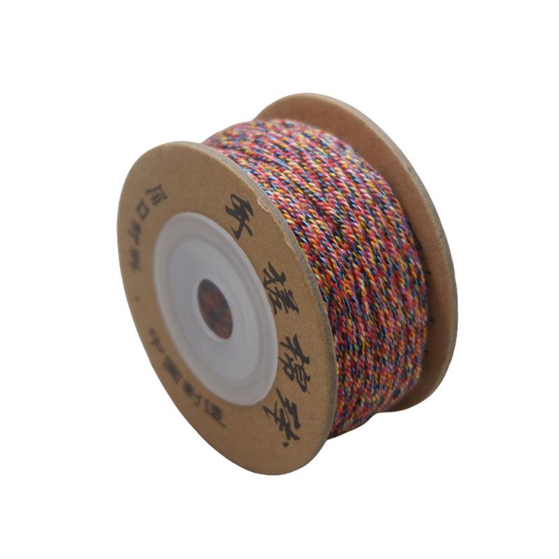 Dragon Boat Festival Multicolored Rope Diy Multicolored Rope Hand-Woven Self-Woven Hand Rope Material Bracelet Tibetan Hand Rubbing Cotton Thread Rope