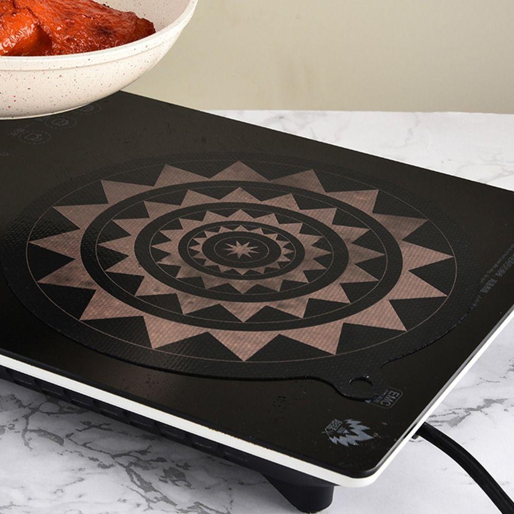 Silicone Induction Cooker Pad Black Table Placemat High Quality Pot Mat  Plate