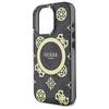 Guess Guhmp16Lh4Pyeek Iphone 16 Pro 6.3 Czarny/Black Hardcase Iml Peony On 4G Background Magsafe