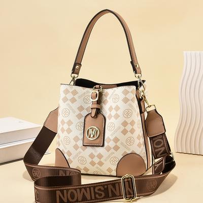 Bolso de gran capacidad para mujer 2025 nuevo flor retro moda bolso de mano bandolera bandolera bolso cubo bolso de mujer tendencia