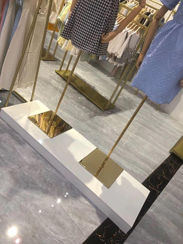 Wooden Clothing Store Display Stand - Model Runway & Wedding Dress Platform