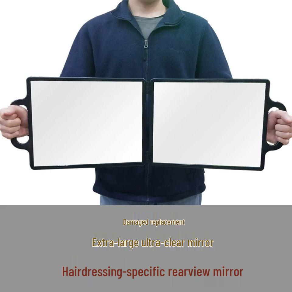 

Салонне двостороннє складане ручне дзеркало для перукарства та макіяжу
