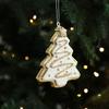 Shiny Gold Santa Claus Hanging Ornaments Snowman Merry Christmas Decor Xmas Tree Pendant  Kid Gift
