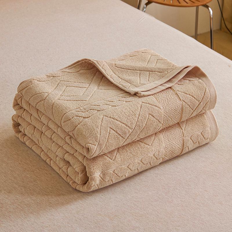 Nostalgic 1970s Shanghai Towel Blanket - 100% Pure Cotton Summer Nap Cover 100*150cm Children s Cotton