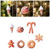 Christmas Tree Hanging Ornament Sweet Traditional Cute Christmas Decoration for New Year Birthday Themed Party Wall Home