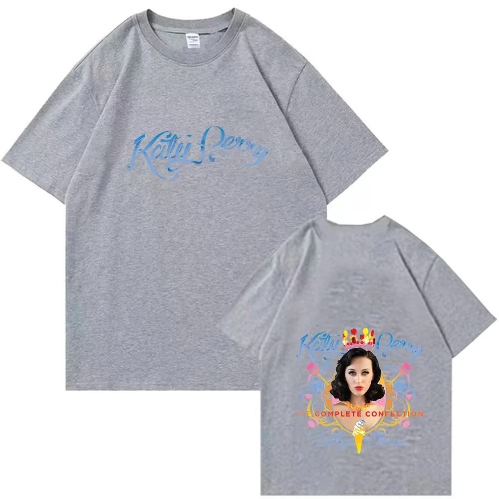 2026 Summer Katy Perry Girls Dream Graphic T-shirt Men's Fashion Hip-hop Retro Cotton Short-sleeved Loose Casual Shirt